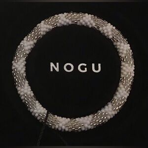 🩶🤍 NOGU Silver, White Himalayan Bracelet 🤍🩶